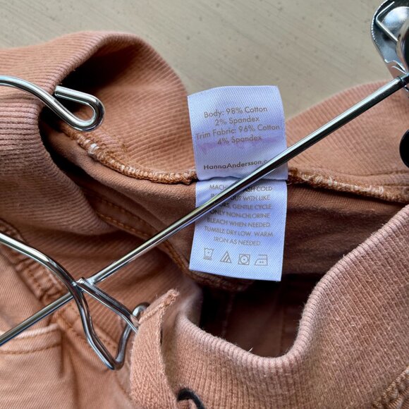 Hanna Andersson Pull-On Slim Twill Pants Boys Size 12 Carpenter Brown - Picture 5 of 11